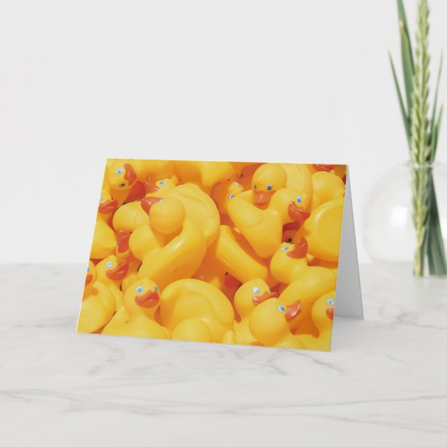 Rubber Ducky Birthday Karte (Vorderseite)