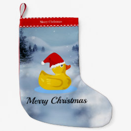 Rubber Ducky Christmas Greetings Kleiner Weihnachtsstrumpf
