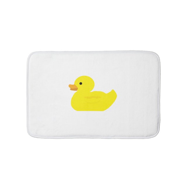 Rubber Ducky Duck Illustration Bath Mat Badematte (Vorderseite)