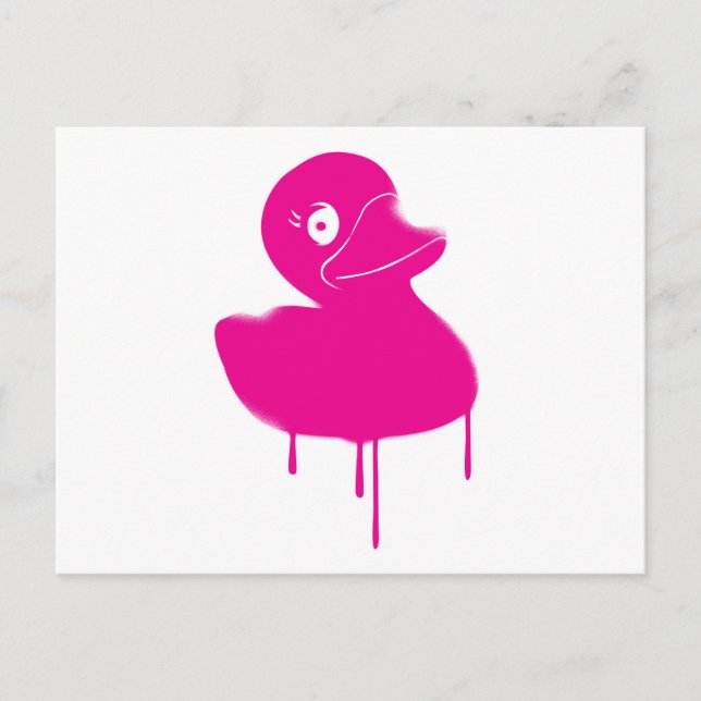 Rubber Ducky Graffiti Art Postkarte (Vorderseite)
