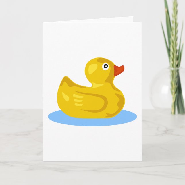 Rubber Ducky Karte (Vorderseite)