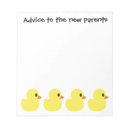 "Rubber Ducky" Notepad Notizblock