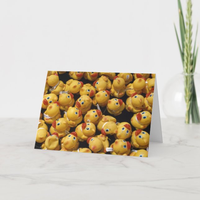 Rubber-Ducky-Rennen - Grußkarte Karte (Vorderseite)