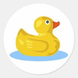 Rubber Ducky Runder Aufkleber