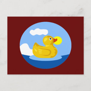 Rubber Duckys Abenteuer Postkarte