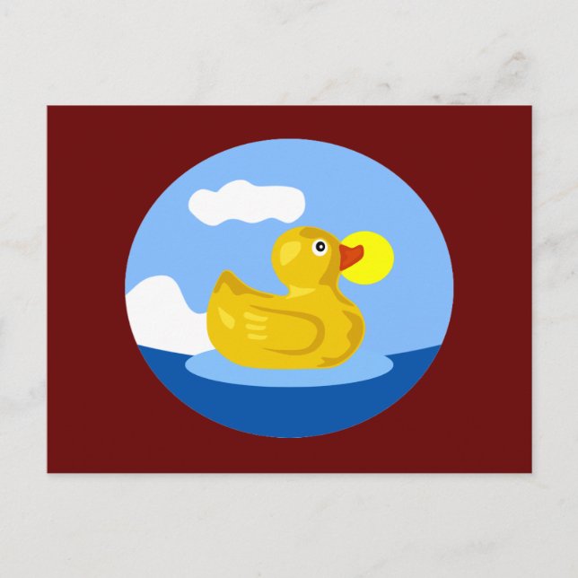 Rubber Duckys Abenteuer Postkarte (Vorderseite)