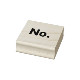 Rubber Stamp 2" x 2": No. Gummistempel