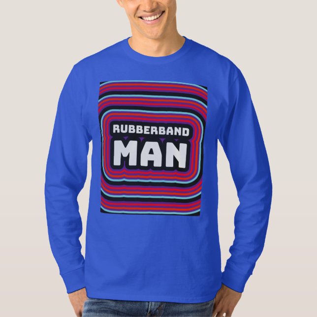 RUBBERBAND MAN MENS RETRO 1970S T-SHIRTS (Devant)
