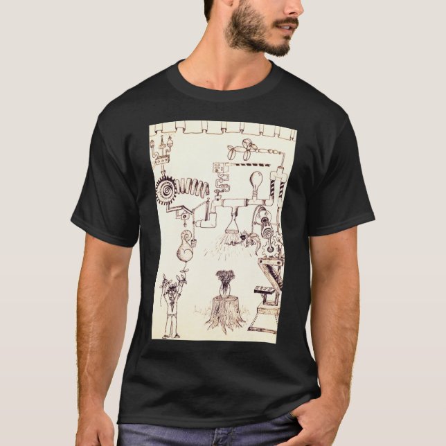 Rube goldberg doodle Klassischer T - Shirt (Vorderseite)