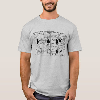 Rube Goldberg Uhr-Hersteller-Comicstreifen T-Shirt
