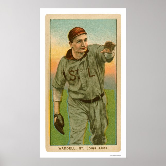 Rube Waddell Baseball 1909 Poster (Vorne)