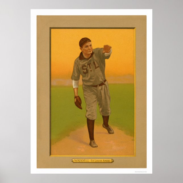 Rube Waddell Browns Baseball 1911 Poster (Vorne)
