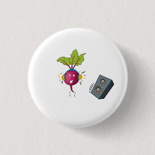 Rüben, Beats, Musik, DJ-Thema Button