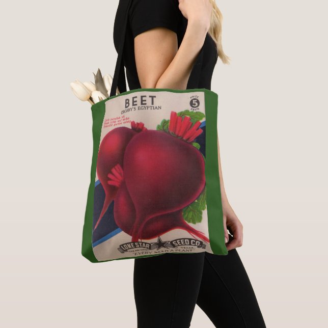 Rüben-Samenpaketdruck der 1950er Jahre Tasche (Von Nahem)