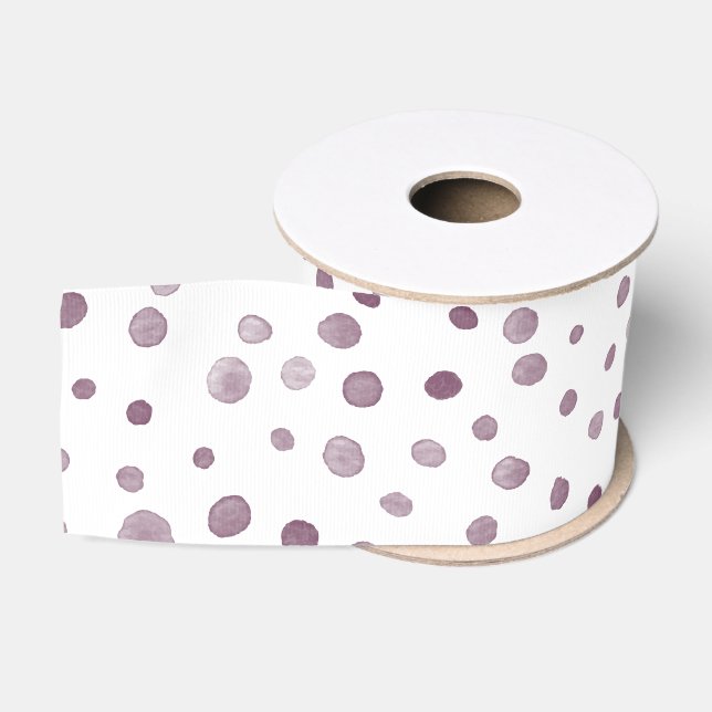 Rübenkonfetti Wasserfarbe Dots Band Ripsband (Spule)