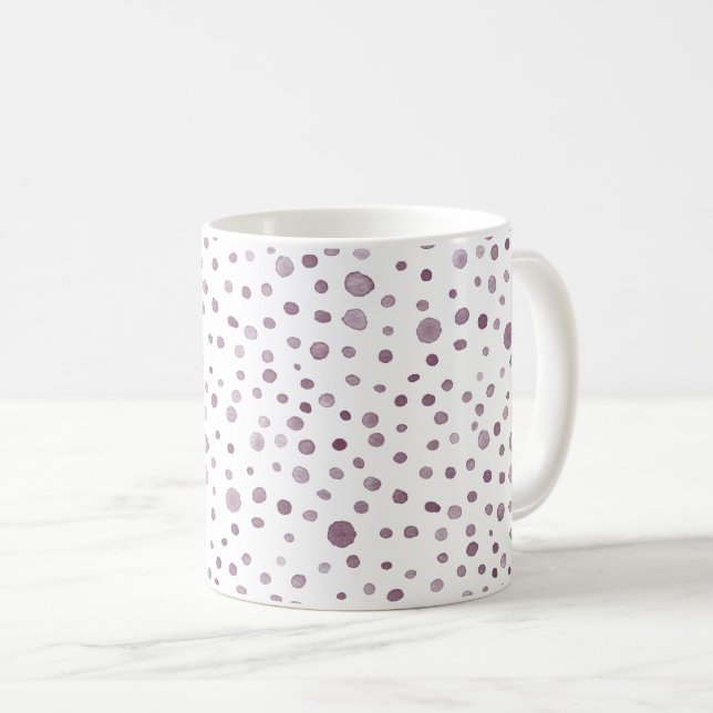 Rübenkonfetti Wasserfarbe Dots Klassische Tasse (VorderseiteRechts)