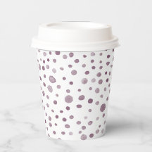 Rübenkonfetti-Wasserfarben-Dots-Papier-Cup