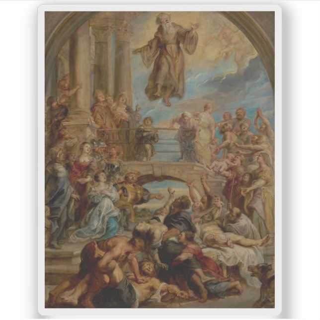 Rubens - Die Wunder des Heiligen Franziskus von Pa Aufkleber (Vorderseite)