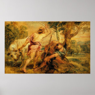 Rubens - Merkur und Argus 1636 Poster