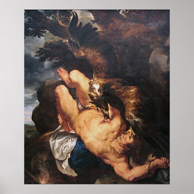 Rubens - Prometheus Bound (Philadelphia-Museum) Poster (Vorne)