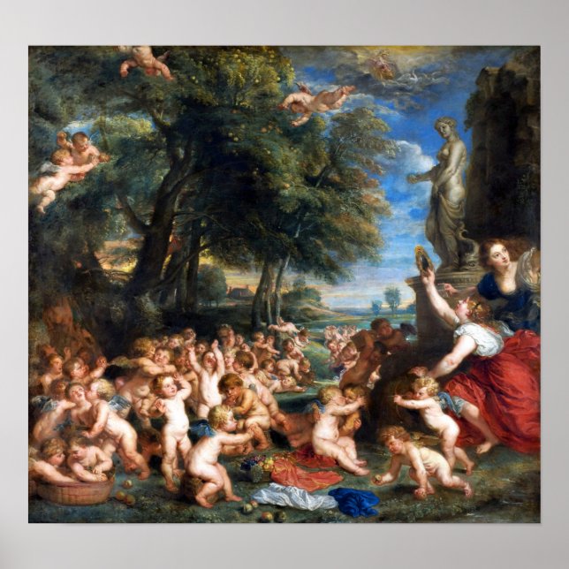 Rubens - Verehrung der Venus Poster (Vorne)