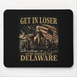 Rübermachen Wir Überqueren Den Delaware 4. Juli Vi Mousepad