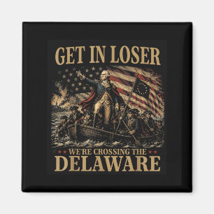 Rübermachen Wir Überqueren Die Delaware 4. Juli Vi Magnet