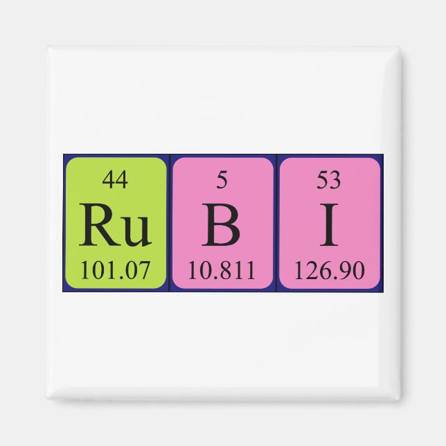 Rubi-Periodenmagnet Magnet (Vorne)