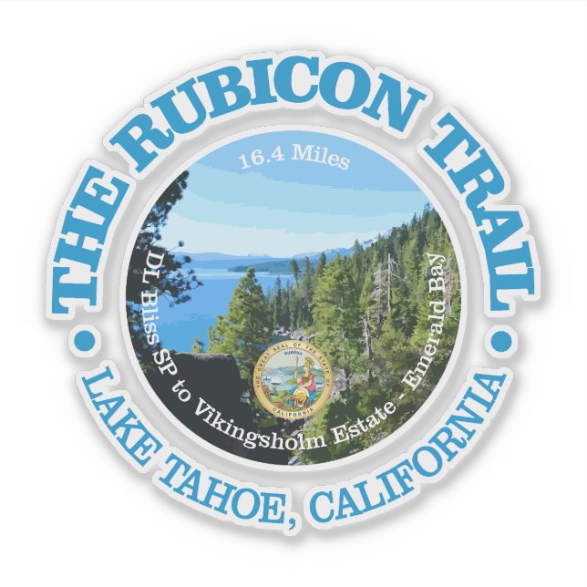 Rubicon Trail (OBP) Aufkleber (Vorderseite)