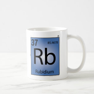 Rubidium- (Rb)Element-Tasse Kaffeetasse