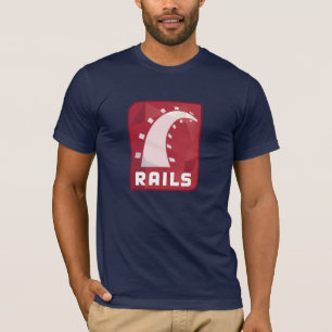 Rubin auf Schienen-T - Shirt (Marine)