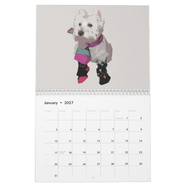 Rubin der Westie 2010 Kalender (Jan 2027)
