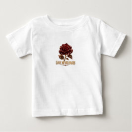 Rubin-Kristallrose – Liebe vergeht nie Baby T-shirt