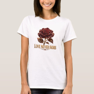 Rubin-Kristallrose – Liebe vergeht nie T-Shirt