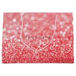 Rubin Red Wine White Glitzer Gefallen Geschenktasc Große Geschenktüte