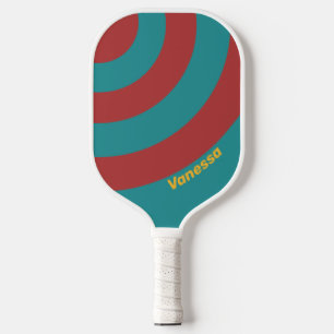 Rubin-Riff-Kreisstreifen mit Namen Pickleball Schläger