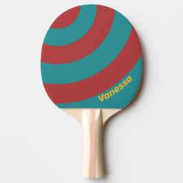 Rubin-Riff-Kreisstreifen mit Namen Tischtennis Schläger