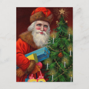 Rubin-Weihnachtsmann-Postkarte Feiertagspostkarte