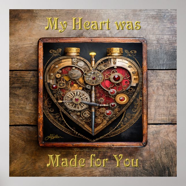 Rubine und Getriebe der Heart Steampunk Serie Poster (Vorne)