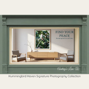 Rubinkehlkolibri-Fine-Art-Fotografie Poster