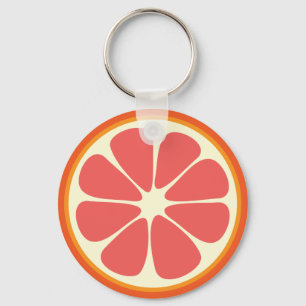 Rubinrote Grapefruit Saftige Süße Zitrusfrucht Sch Schlüsselanhänger
