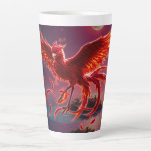 Rubinroter Phönix der mondbeschienenen Gezeiten. Milchtasse