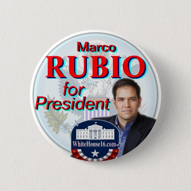 Rubio für Präsidenten Great Seal Button (Vorderseite)