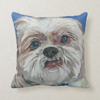Rubis le coussin de portrait de Shih Tzu