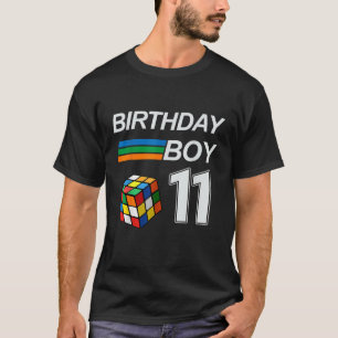 Rubixk Cube Speed Cubing Birthday Boy 11 Jahre alt T-Shirt