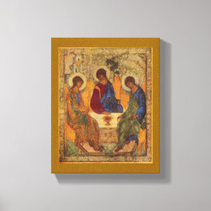 Rublev Dreiheit am Tisch Leinwanddruck