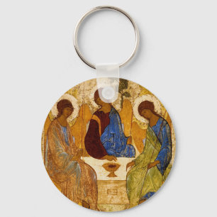 Rublev Dreiheit am Tisch Schlüsselanhänger