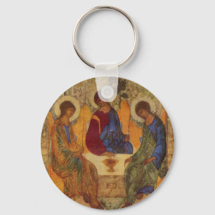 Rublev Dreiheit am Tisch Schlüsselanhänger