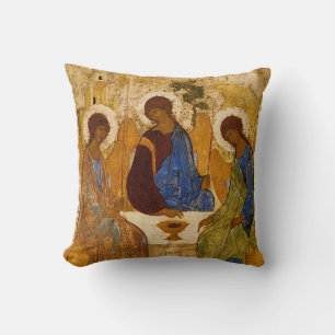 Rublev Icon Holy Trinity Angels Kissen