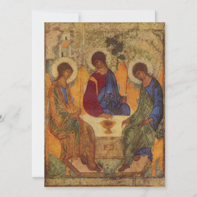 Rublev Trinity am Tisch (Vorderseite)
